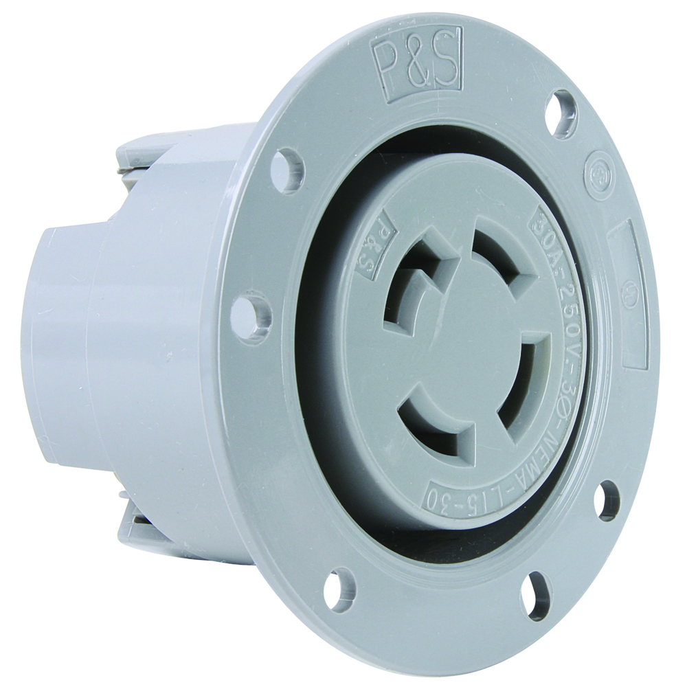 Flanged Outlet 4wire 30amp 250volt Turnlok