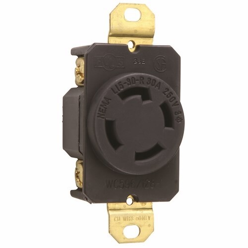 Turnlok Single Receptacle 4wire 30amp 3phase 250v