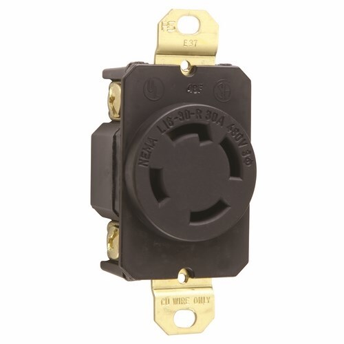 Turnlok Single Receptacle 4wire 30amp 3phase 480volt