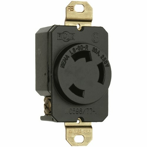 Turnlok Receptacle Single 3wire 30amp 250volt
