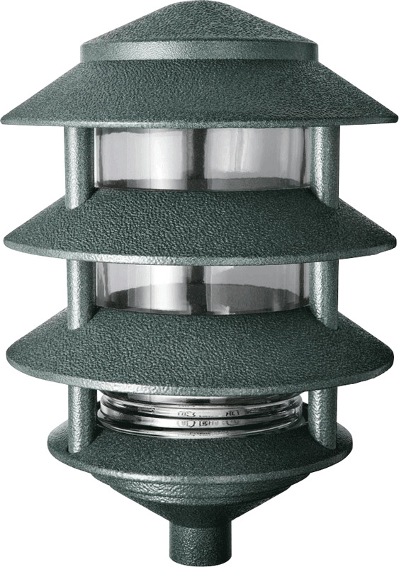LAWN LIGHT 4 TIER INCAND 100W MAX VGRN
