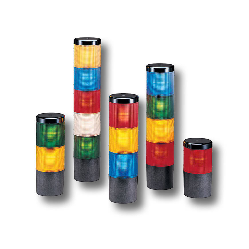 Litestak Status Indicator Light Module, Incandescent, 120VAC, Clear - Available in 24VDC and 120VAC, Five lens colors: Amber, Blue, Clear, Green and Red. Surface mount and integrated 3/4-inch NPT pipe mount. Indoor use only. Type 1 enclosure. Optional sounder available. UL and cUL Listed, CSA Certified.