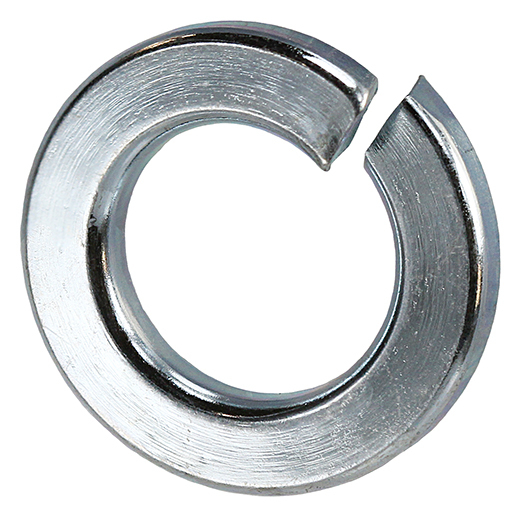 Lock Washer, Steel material, Zinc Plated Finish, fits bolt size #10