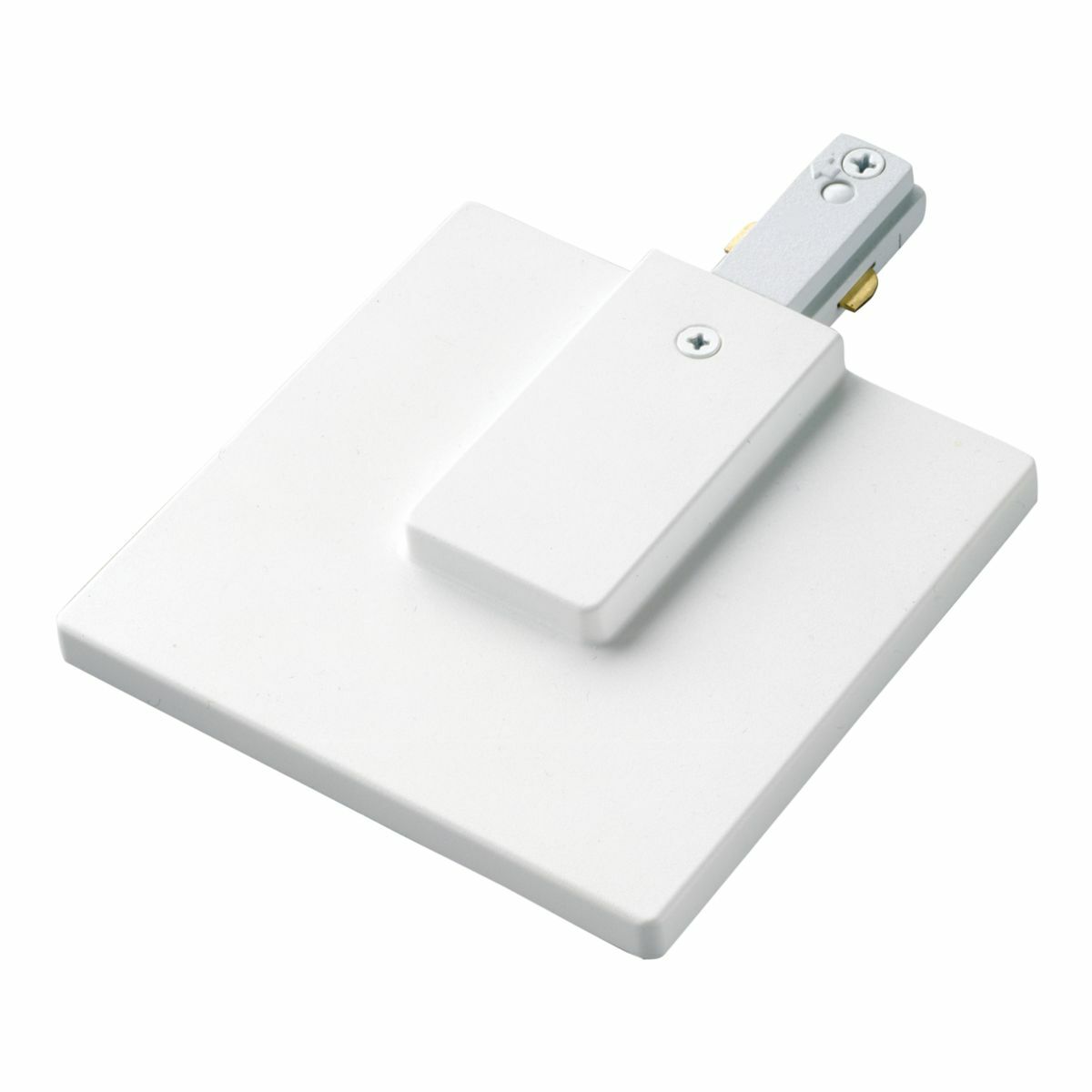 LAZER LIVE END FEED W/JUNCTION BOX COVER, WHITE