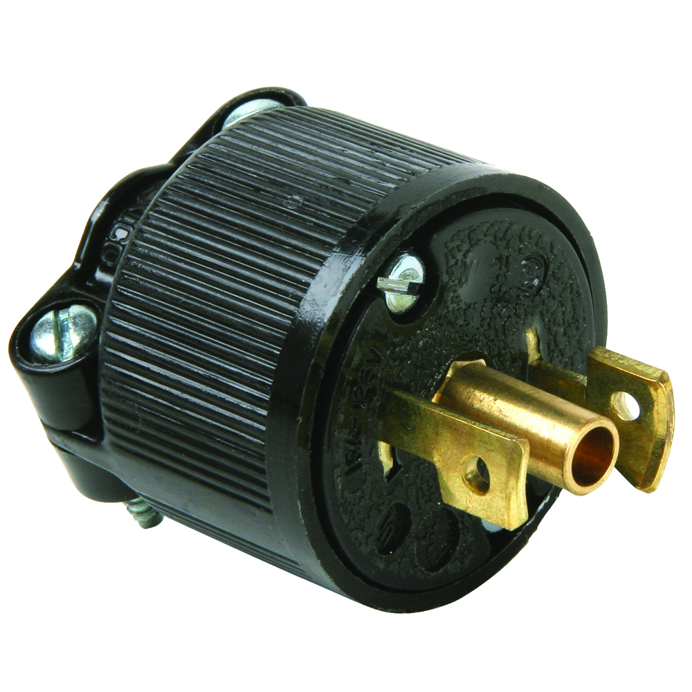 Midget Lock Plug 2pole 3wire 15amp 125volts
