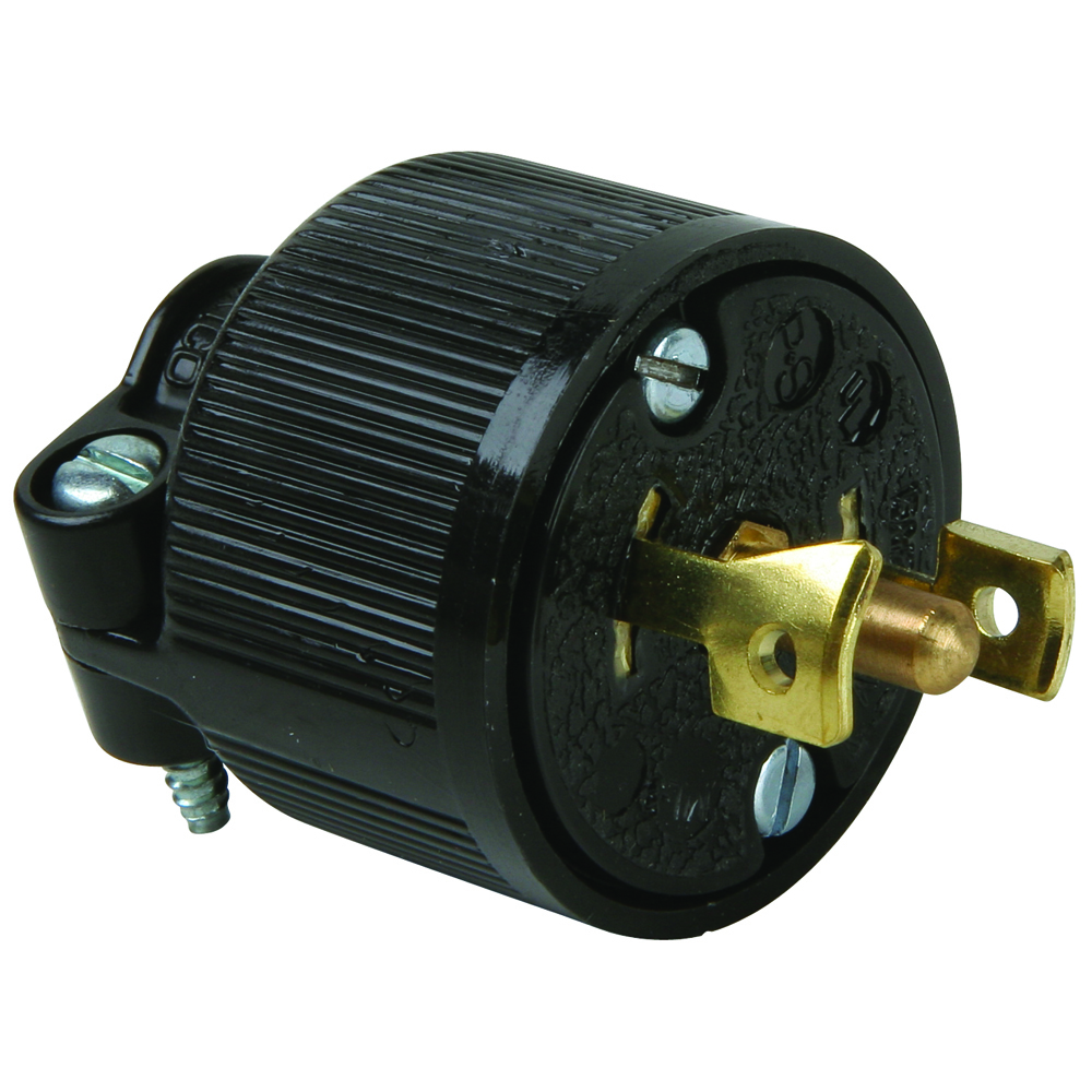 Midget Lock Plug 3pole 3wire 15amp 125/250volts