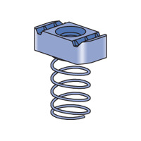 3/8"-16 Hot-Dipped Galvanized 1-5/8" channel Nuts w/Spring