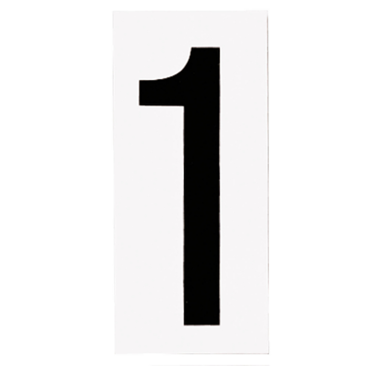 10PCS NUMBER PLT 1 White