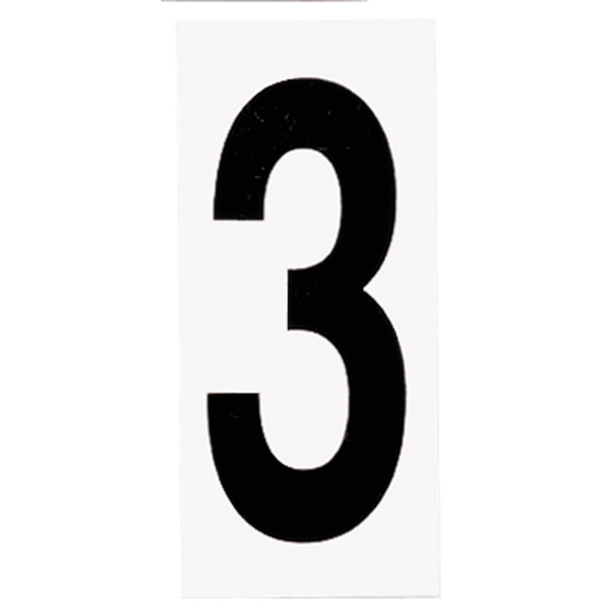 10PCS NUMBER PLT 3 White