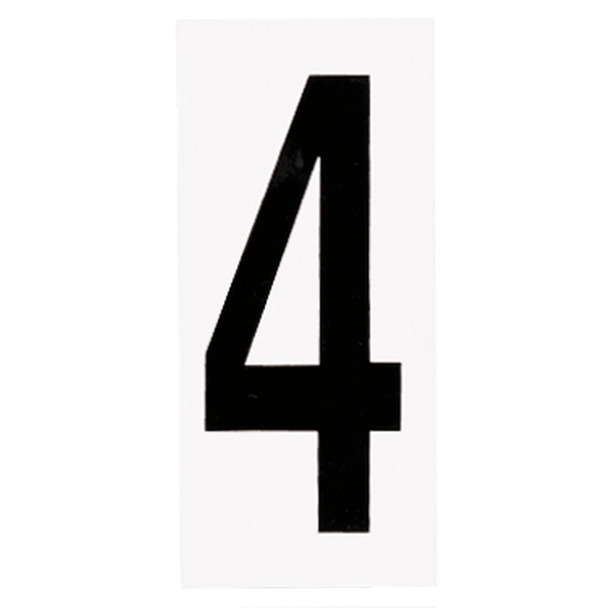 10PCS NUMBER PLT 4 White