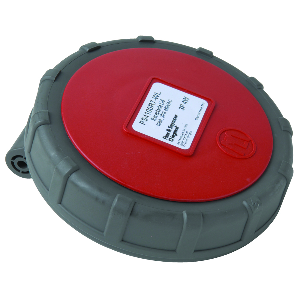 Three pole, Four wire, Pin and Sleeve Receptacle. 100 amp, 3/480 volt.