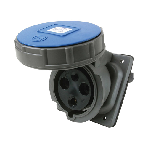 Three pole, Four wire, Pin and Sleeve Receptacle. 100 amp, 3/250 volt.