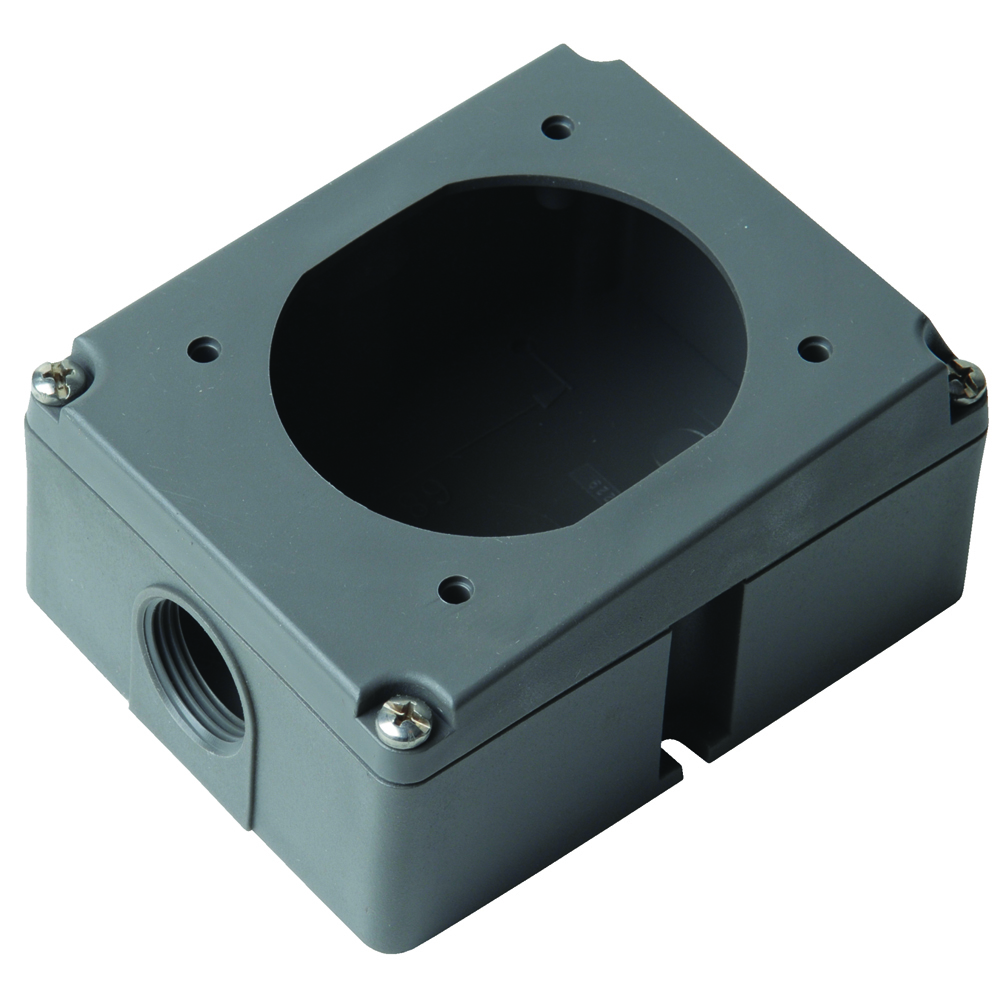 20amp, Pin & Sleeve Non-Metallic Back Box