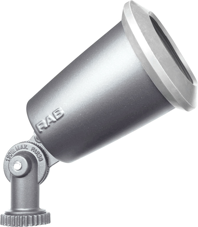 Flood with Molded Gasket 150W,Par38 Max, Silver, gray