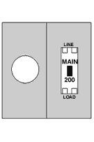 RS250C 200 Amp, Surface, Metered, 17x26 Side-by-Side