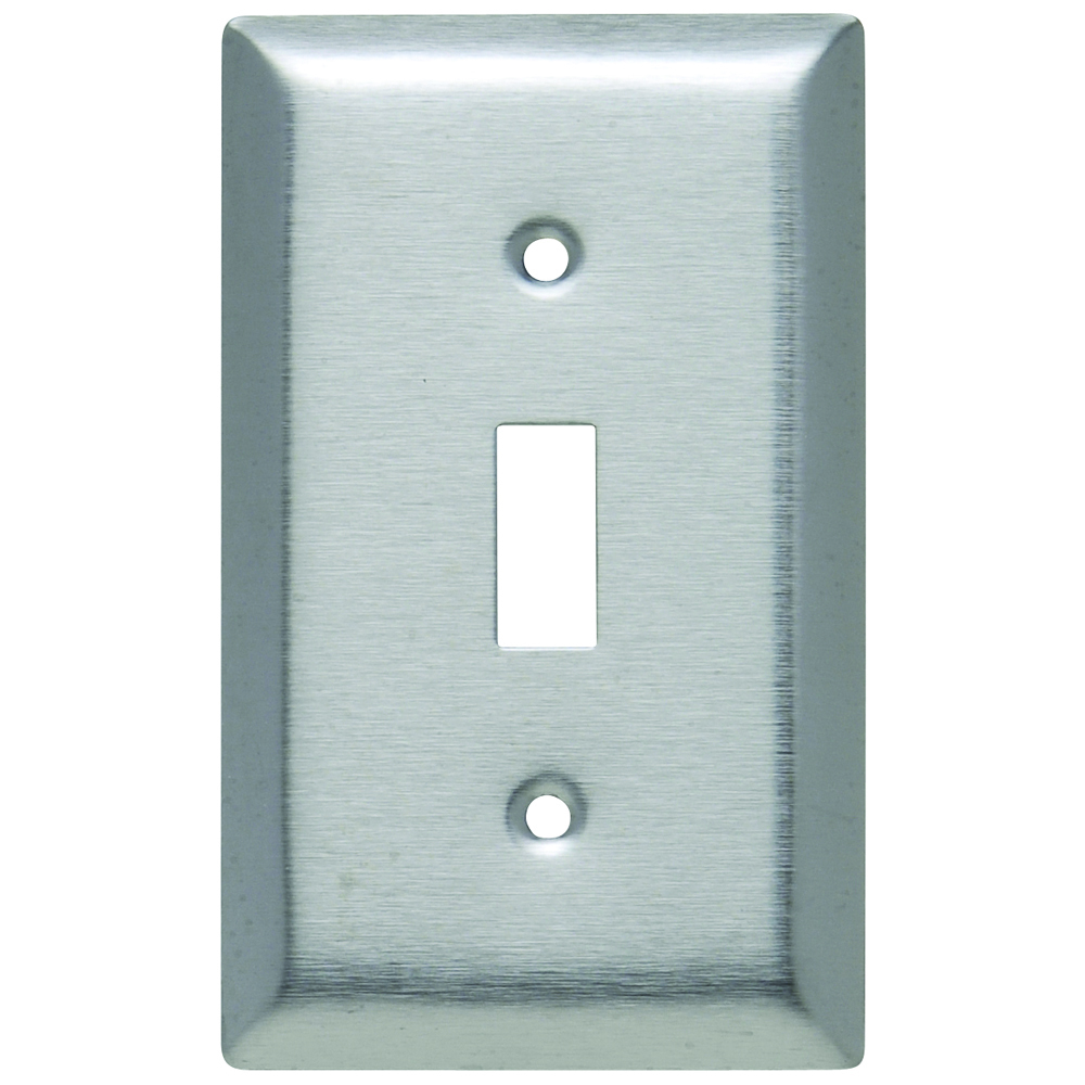 Smooth Metal Wall Plate 1gang Toggle 430 Stainless Steel