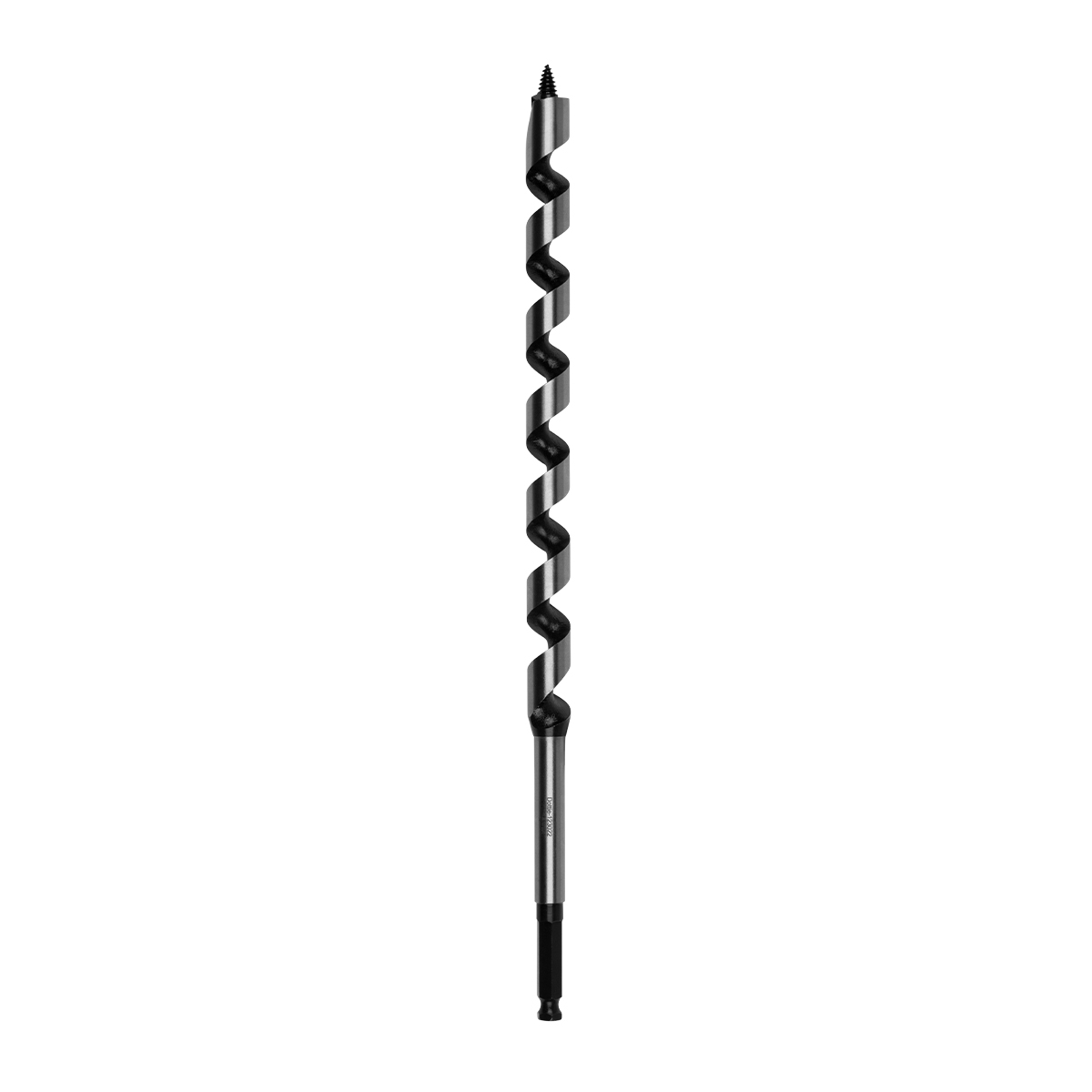 Long Ship Anger Bit, 1 in. bit diameter, 7/16 in. shank diameter, Hex shank type