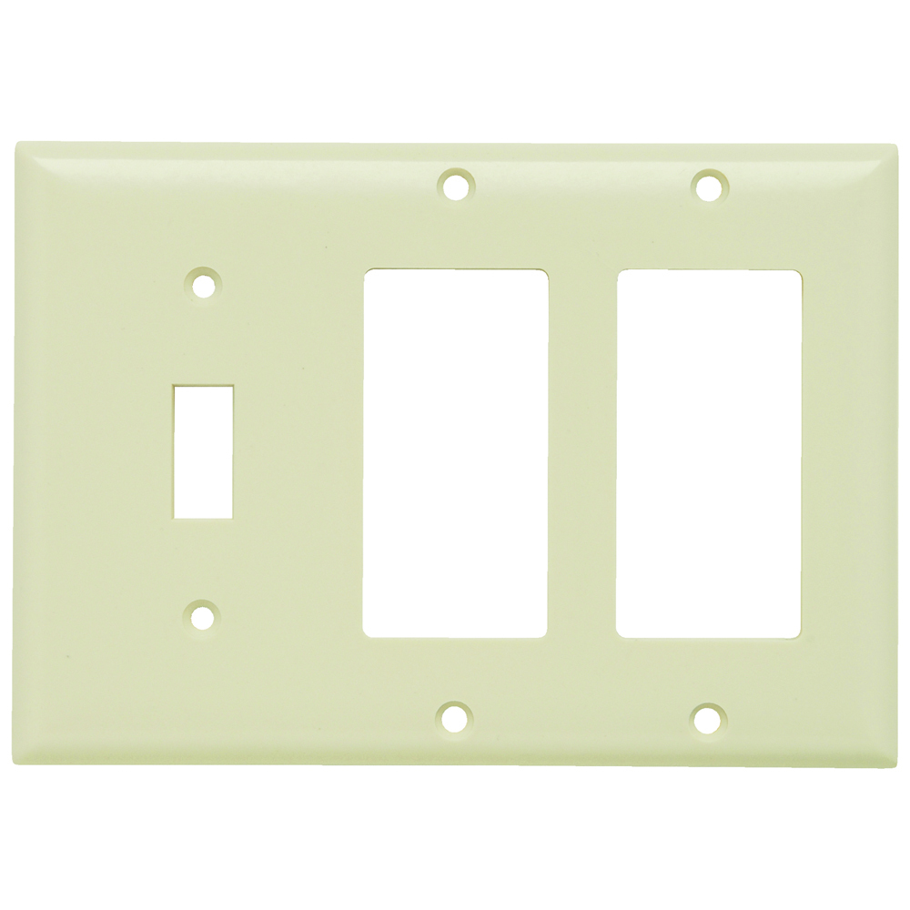 Smooth Wall Plate 1gang Toggle 2gang Decorator Light Almond
