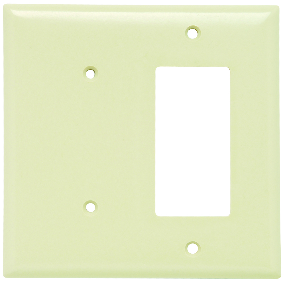 Smooth Wall Plate 1gang Blank 1gang Decorator Ivory