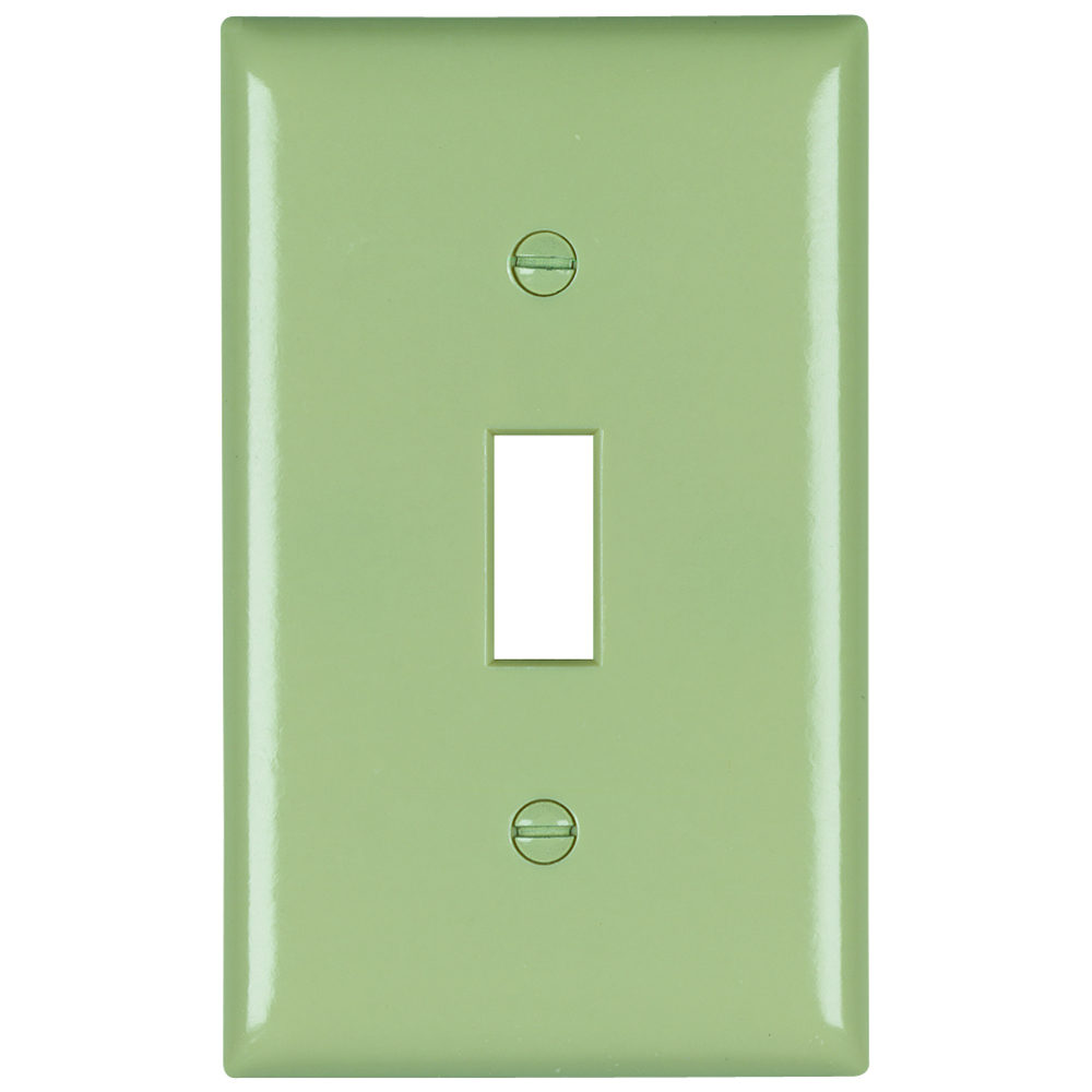 Plate Plastic 1gang Toggle Without Line Ivory