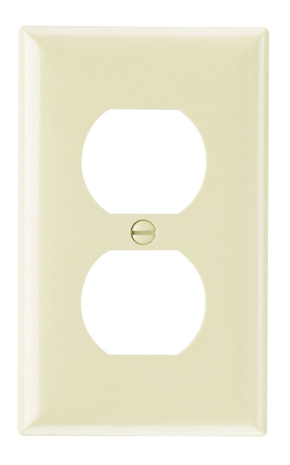 PLATE PLASTIC 1G DUPLEX W/OUT LINE GY