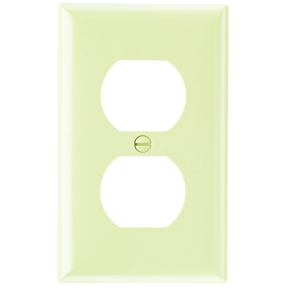 Plate Plastic 1gang Duplex Without Line Ivory