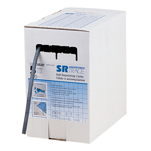 SR Trace Self Regulating Heating Cable, 5 Watts per FT, 240 Vac, 250 FT Self Dispensing Reel