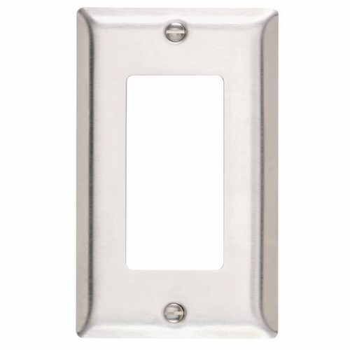 Smooth Metal Wall Plate 1gang Decorator 302 Stainless Steel