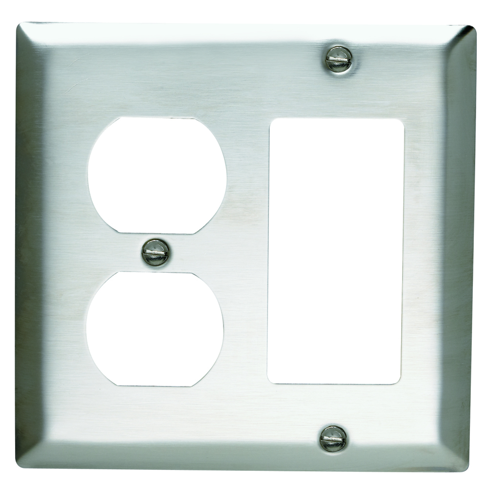 Smooth Metal Wall Plate 1gang Duplex 1gang Decorator302 Stainless Steel