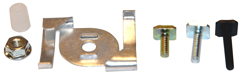 15/16" T-Bar Attachment Clip to attach Trac 12 or Trac 12/25 to inverted tee ceilings using flush or drop tiles