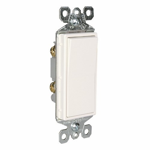 TM870W Rocker Switch, 15 Amp, 120/277V, White