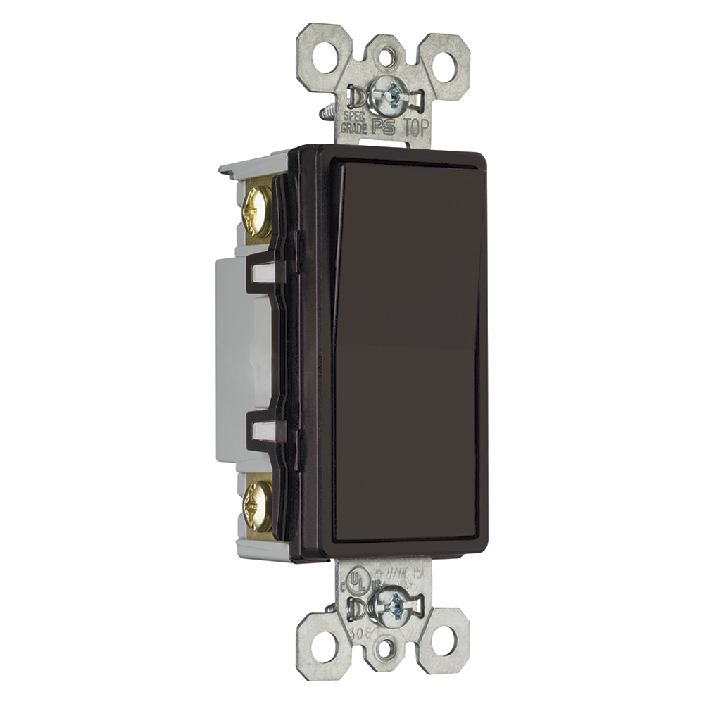 NAFTA-Compliant DecoratorSwitch,4Way 15Amp 120/277V, Brown