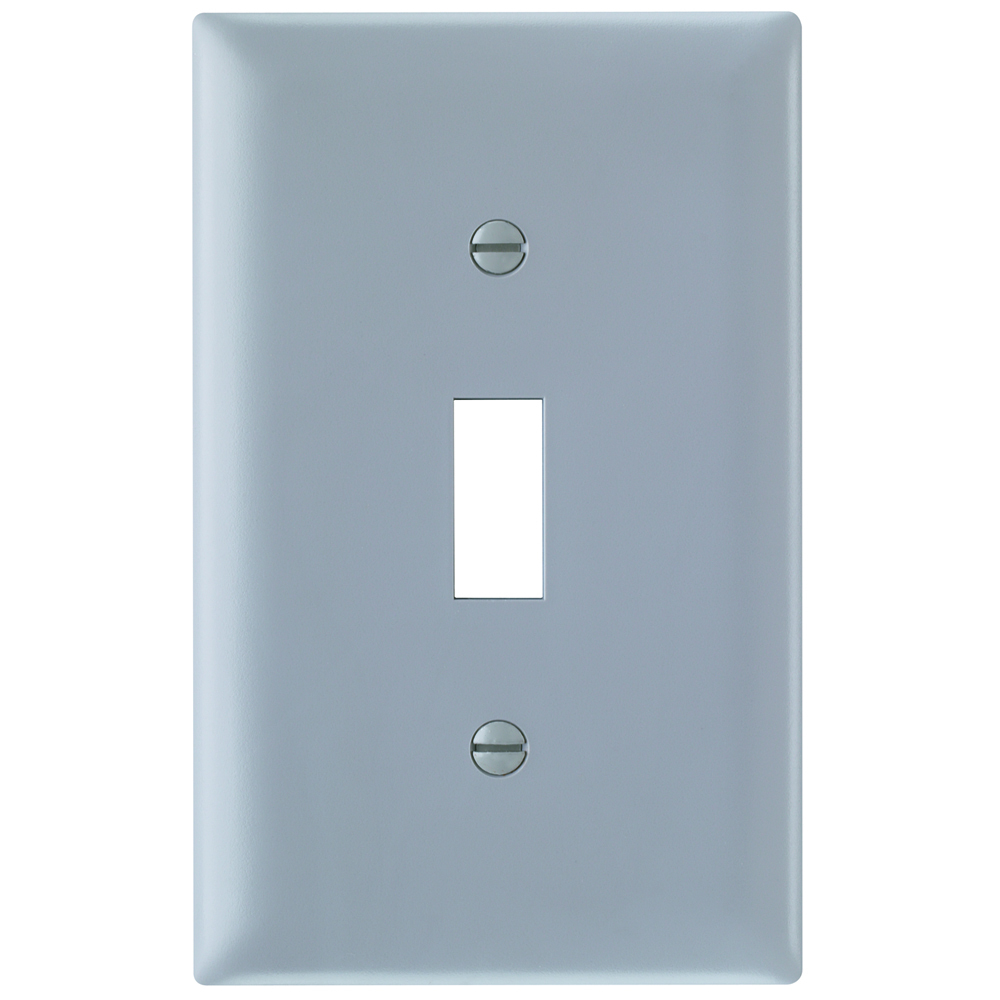 Trademaster Wall Plate 1gang 1toggle Gray