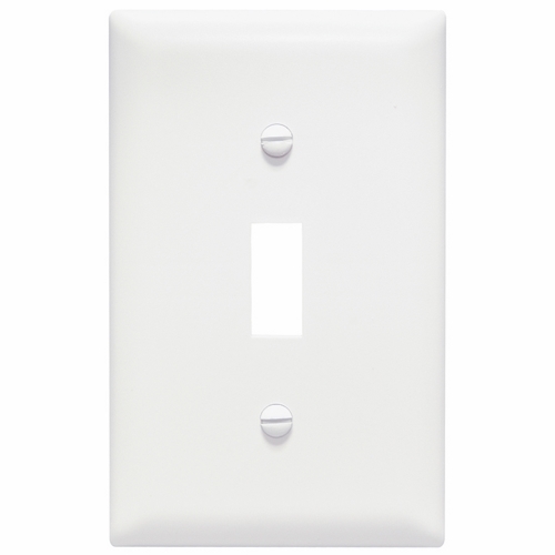 TP1W Toggle Wallplate, 1 Gang, White