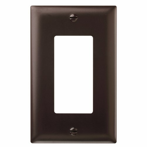 Trademaster Wall Plate 1gang 1 Decorator Brown