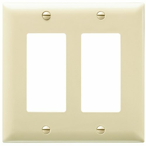 Trademaster Plate 2gang 2 Decorator Ivory