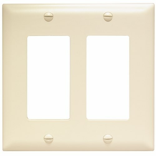 Trademaster Plate 2gang 2 Decorator Light Almond