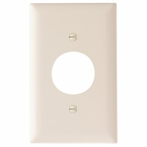 Trademaster Plate 1gang 1 Single Receptacle Light Almond