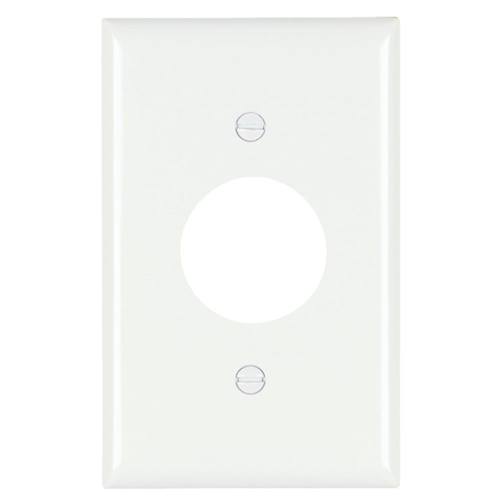 Trademaster Plate 1gang 1 Single Receptacle White
