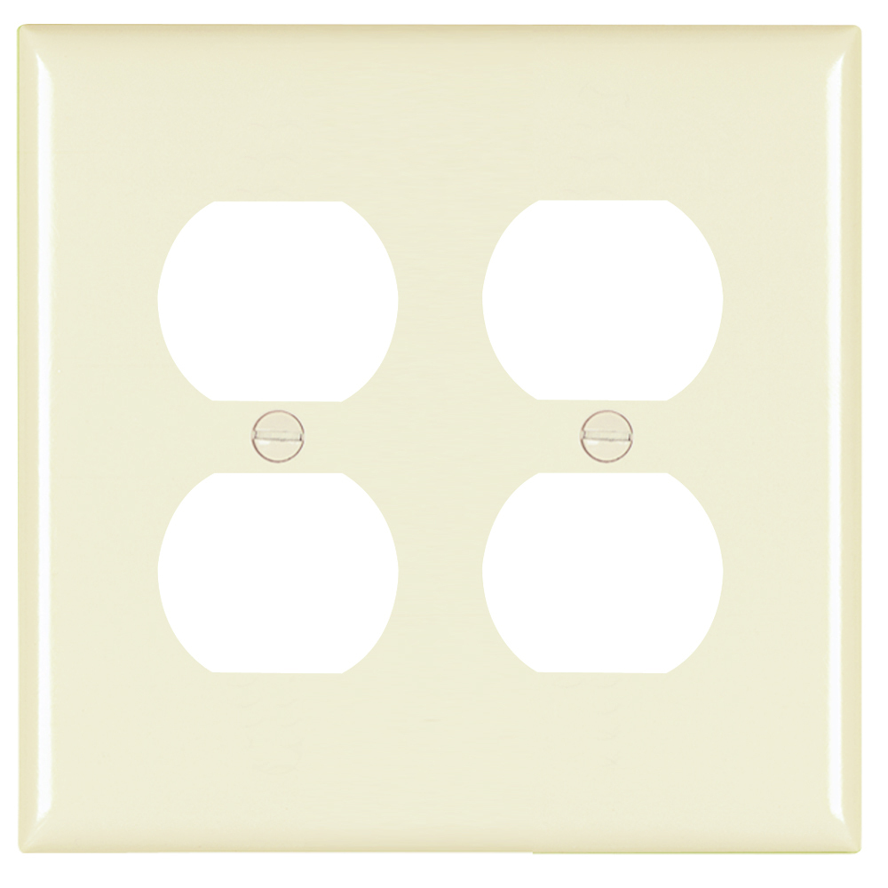 Trademaster Plate 2gang 2duplex Light Almond