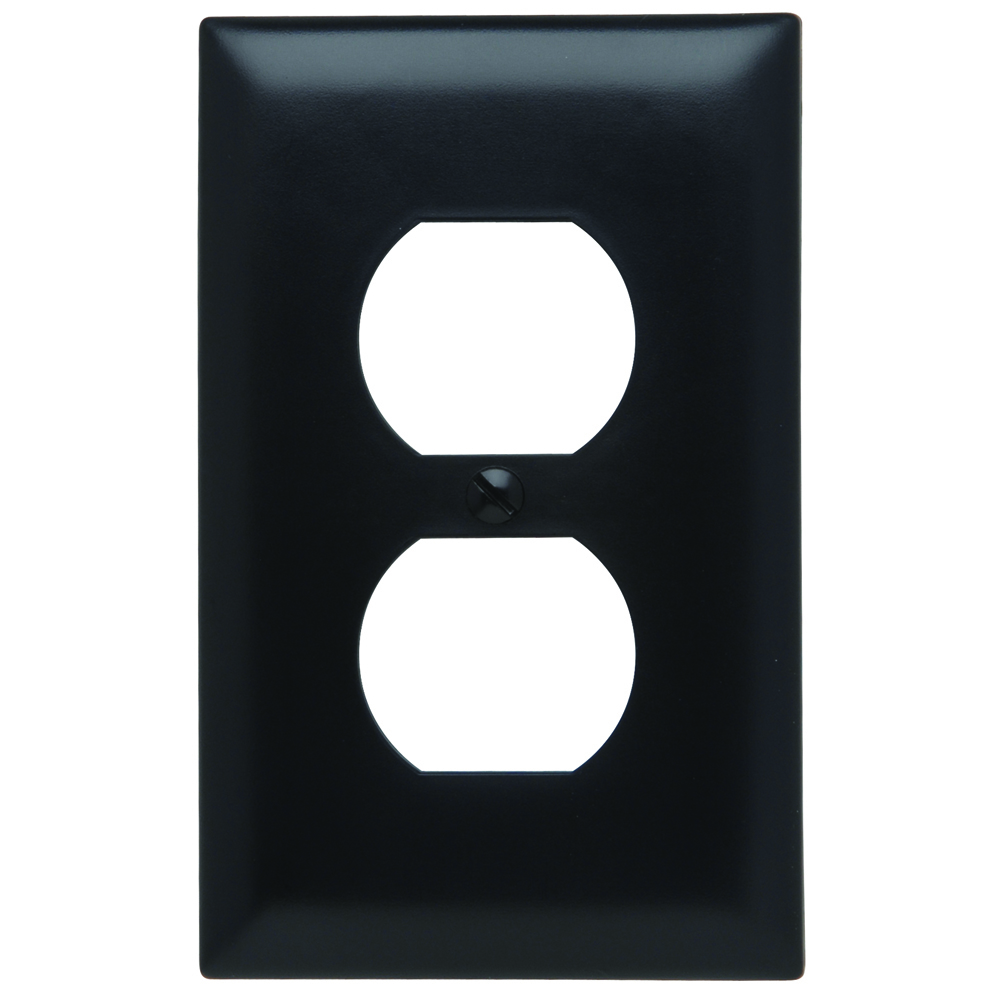 Trademaster Wall Plate 1gang 1duplex Black