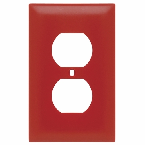 1-Gang TradeMaster Duplex Outlet Wall Plate, Orange