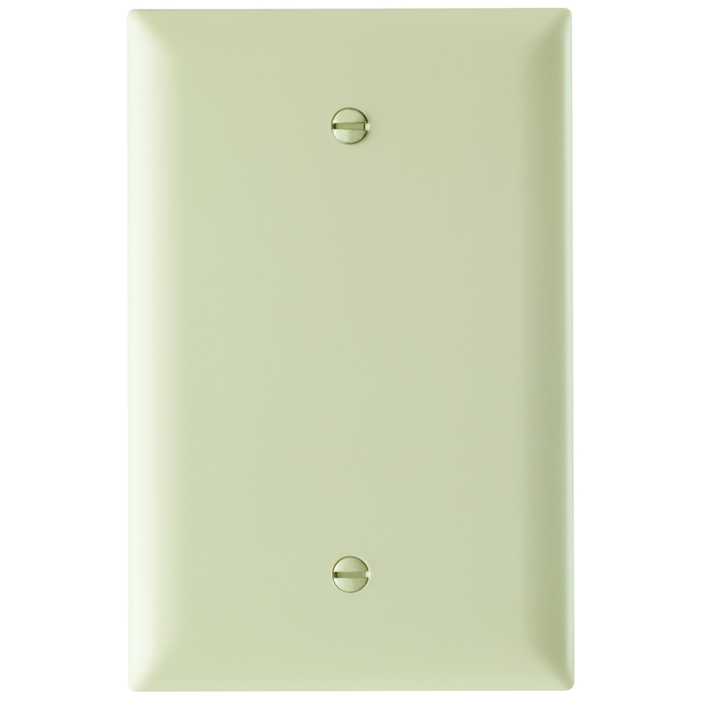 Trademaster Wall Plate Jumbo 1gang Blank Ivory