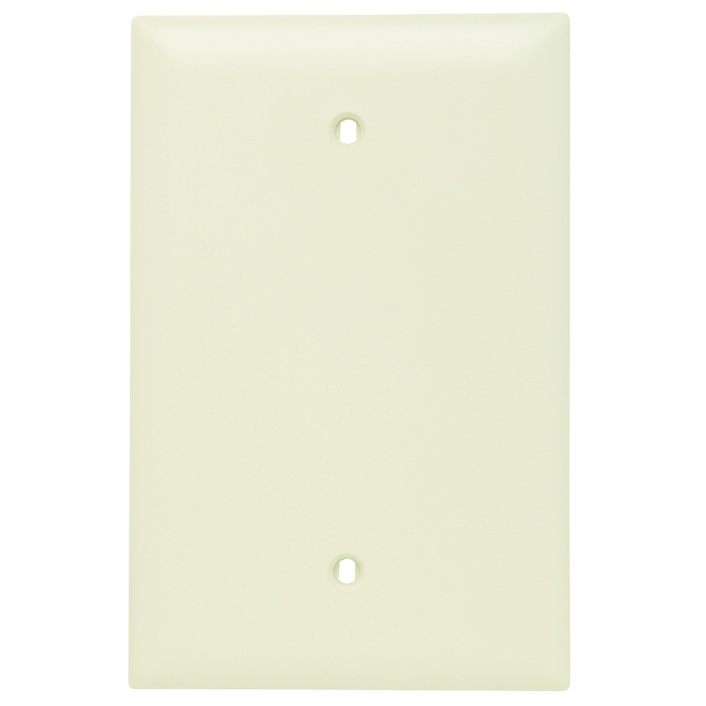 Trademaster Wall Plate Jumbo 1gang Blank Light Almond