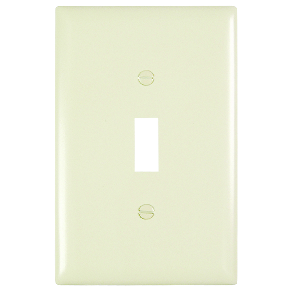 Trademaster Wall Plate Jumbo 1gang Toggle Light Almond