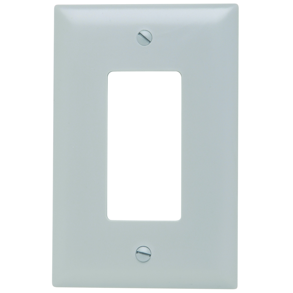 Trademaster Wall Plate Jumbo 1gang Decorator Gray