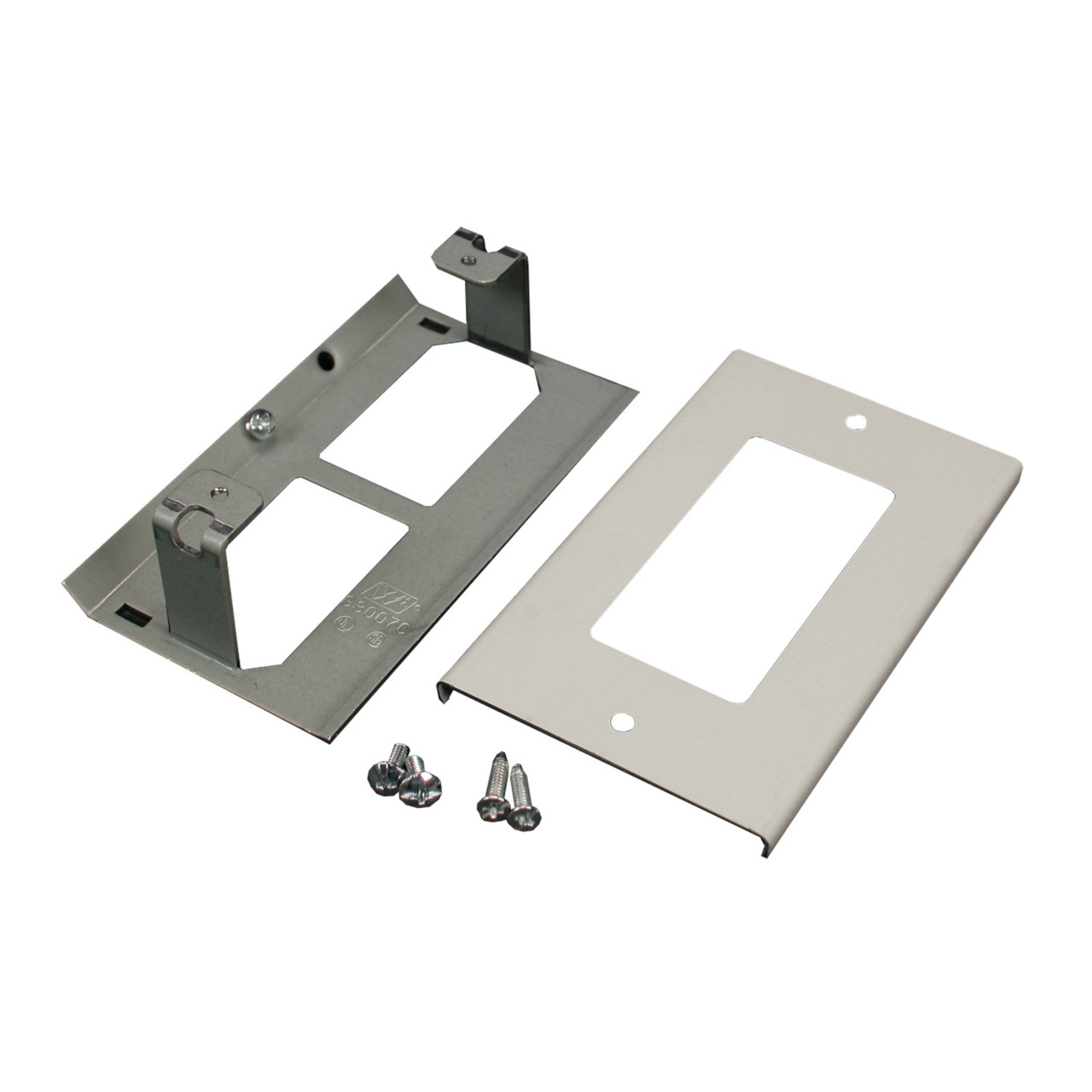 Rectangular Decorator Receptacle Cover Fitting, Ivory, 3000 Series