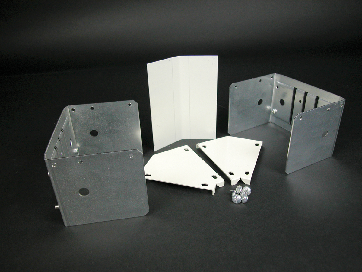 Internal or External Elbow Fitting; Steel, Ivory