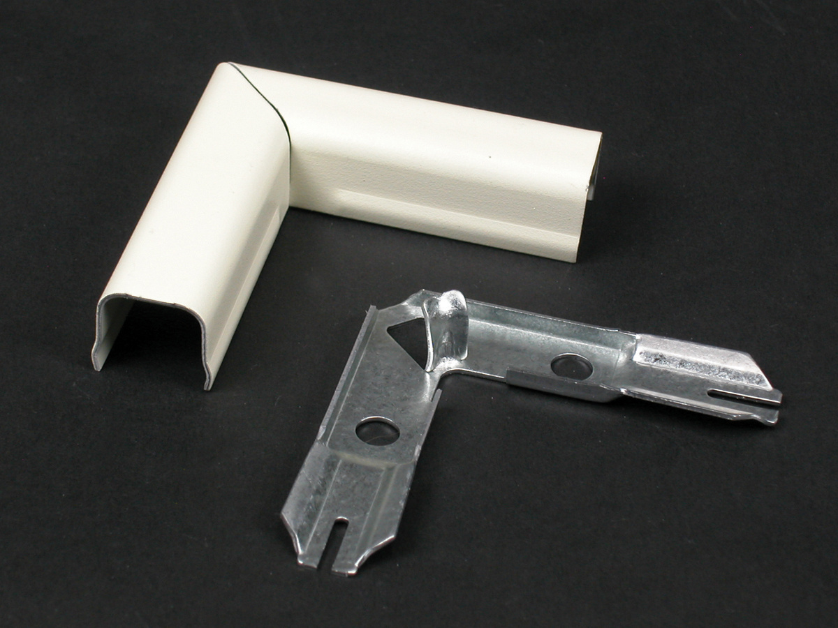 700 Series 90 Degree Flat Elbow Fitting; Ivory