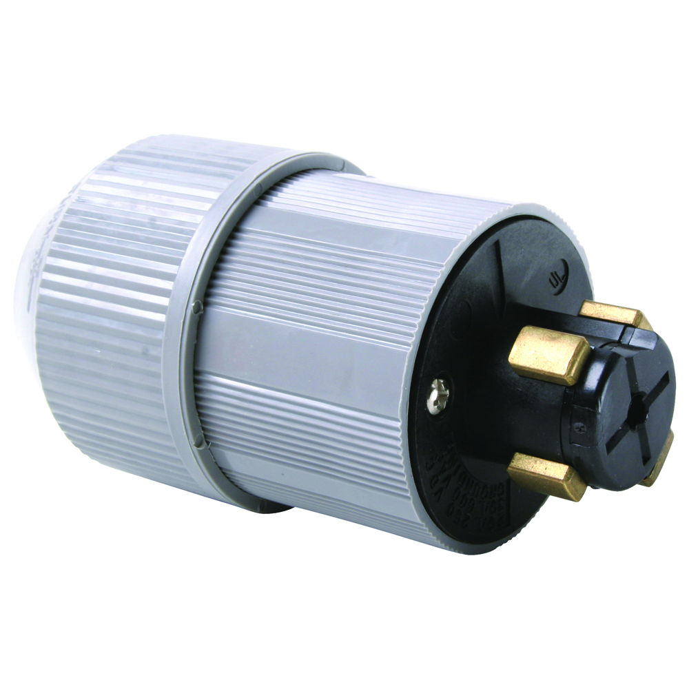 Plug 3pole 4wire 30amp 600volt Ac 20amp 250volt Dc Power Interrupting